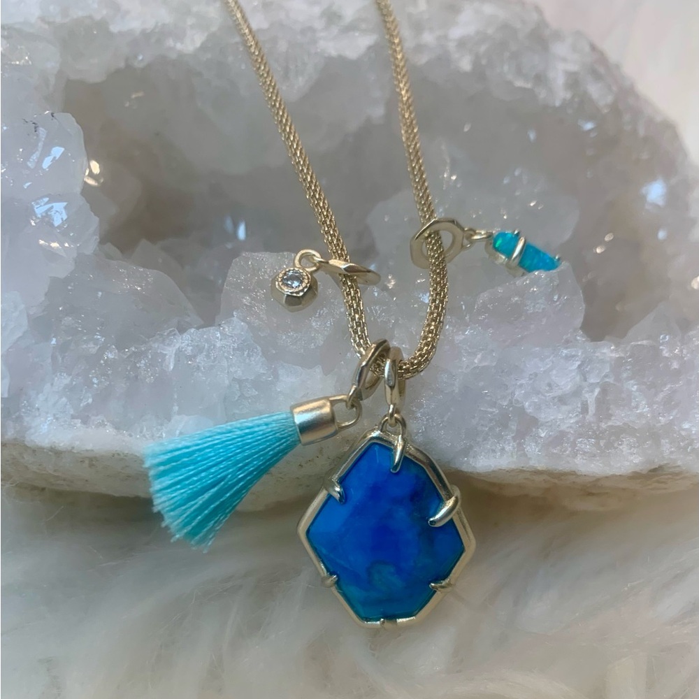 Kendra Scott Turquoise Charm Necklace